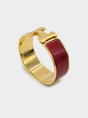 Hermès • Clic Clac H Bracelet Rouge Amarante