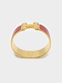 Hermès • Clic Clac H Bracelet Rouge Amarante