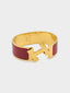 Hermès • Clic Clac H Bracelet Rouge Amarante