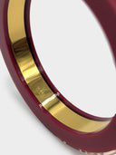 Louis Vuitton • Wanted Resin Bangle Gold & Red