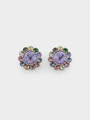 Miu Miu • Crystal Flower Clip-On Earrings