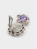 Miu Miu • Crystal Flower Clip-On Earrings