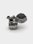 Saint Laurent YSL • Rive Gauche Black Cabochon Ring