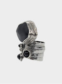 Saint Laurent YSL • Rive Gauche Black Cabochon Ring