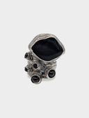 Saint Laurent YSL • Rive Gauche Black Cabochon Ring