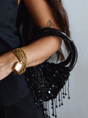Simkhai • Ellerie Embellished Mini Tote Bag Black