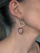 Rosantica • Crystal heart earrings