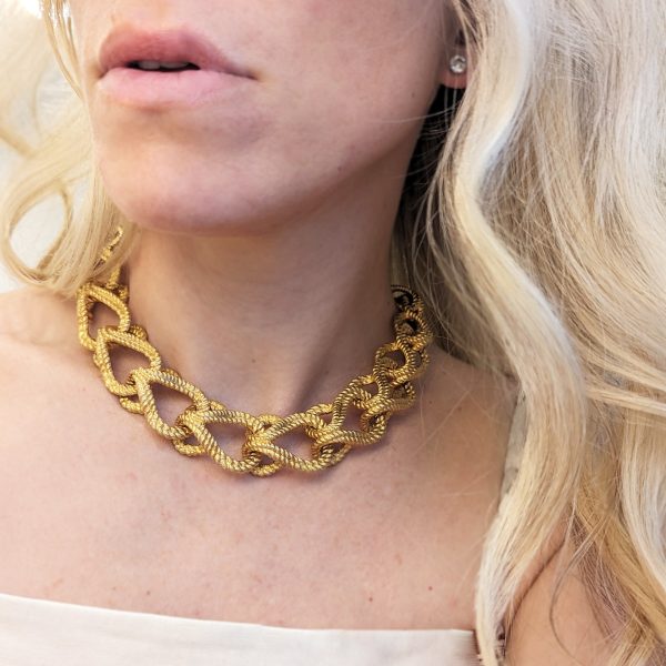 Givenchy Vintage Gold Link Choker