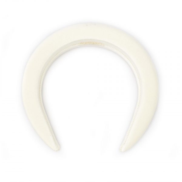 Max Mara Satin white headband