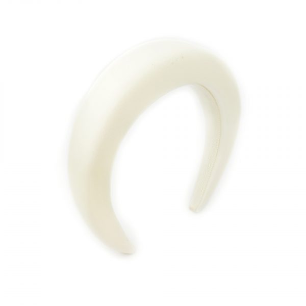 Max Mara Satin white headband