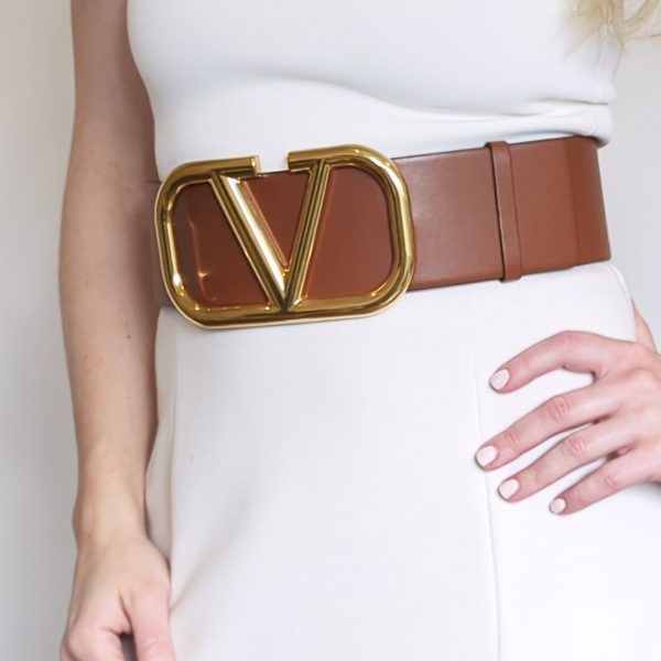 Valentino reversible logo belt