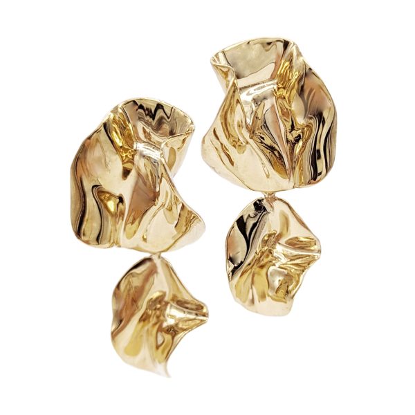 Sterling King The Fold Earrings gold