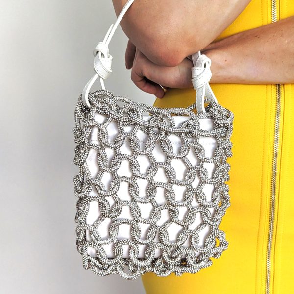 Staud Tini crystal embellished cord bag