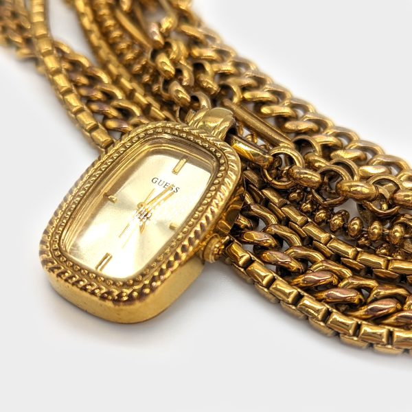 Guess Gold Chain Bracelet Watch