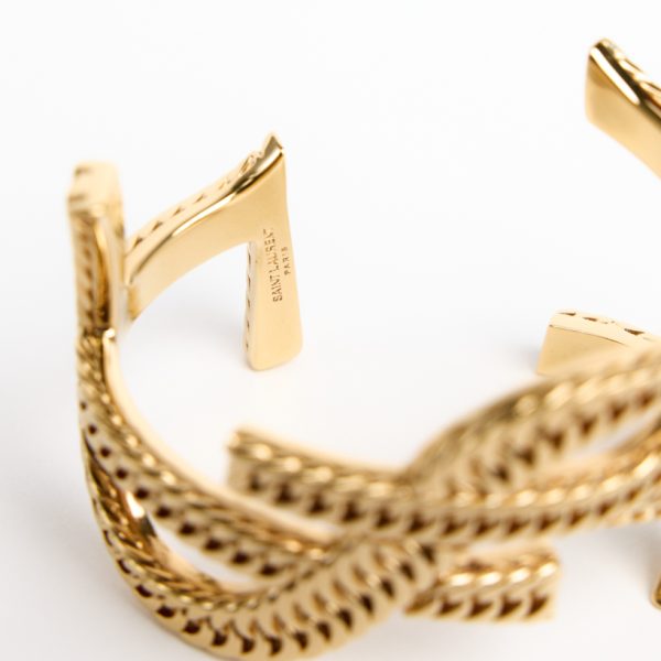 YSL Monogram Gold Cuff