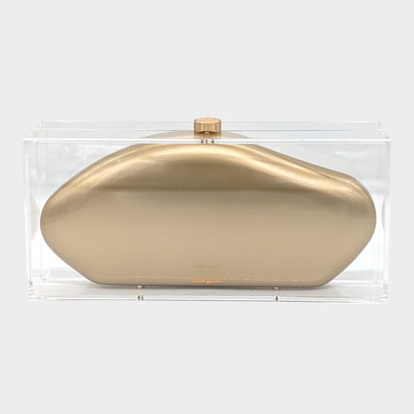 Cult Gaia Annika clutch - Brass