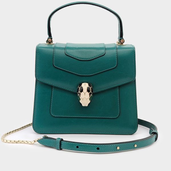 Bvlgari Serpenti Forever Top Handle Bag - Emerald Green