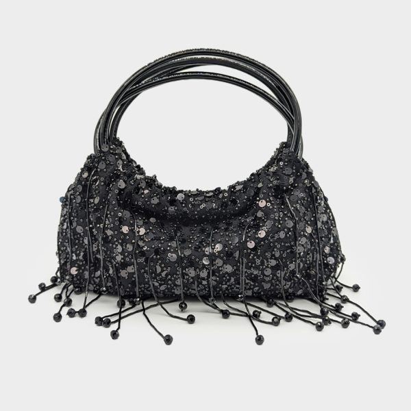 Simkhai Ellerie Embellished Mini Tote Bag Black