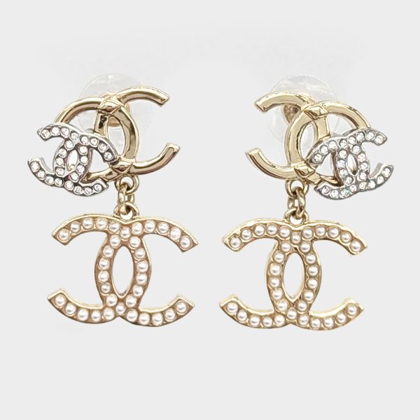 Chanel Métier Pearl & Crystal Earrings