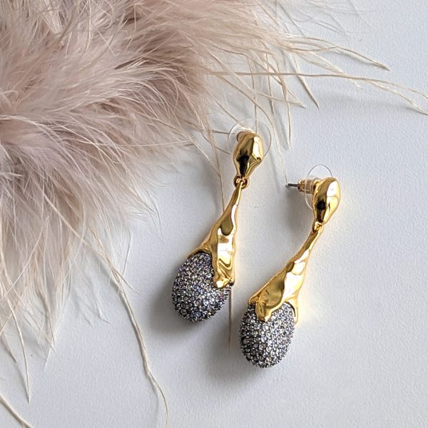 Alexis Bittar Solanales Crystal Teardrop Earrings