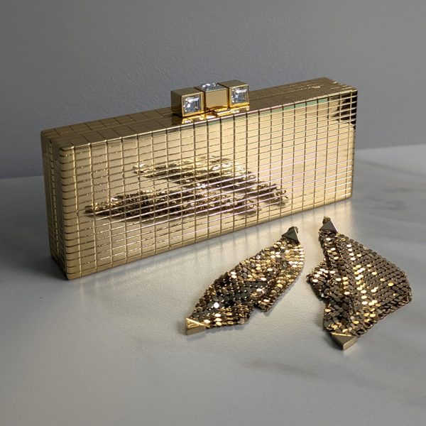 RODO Gold Tile Vintage Clutch